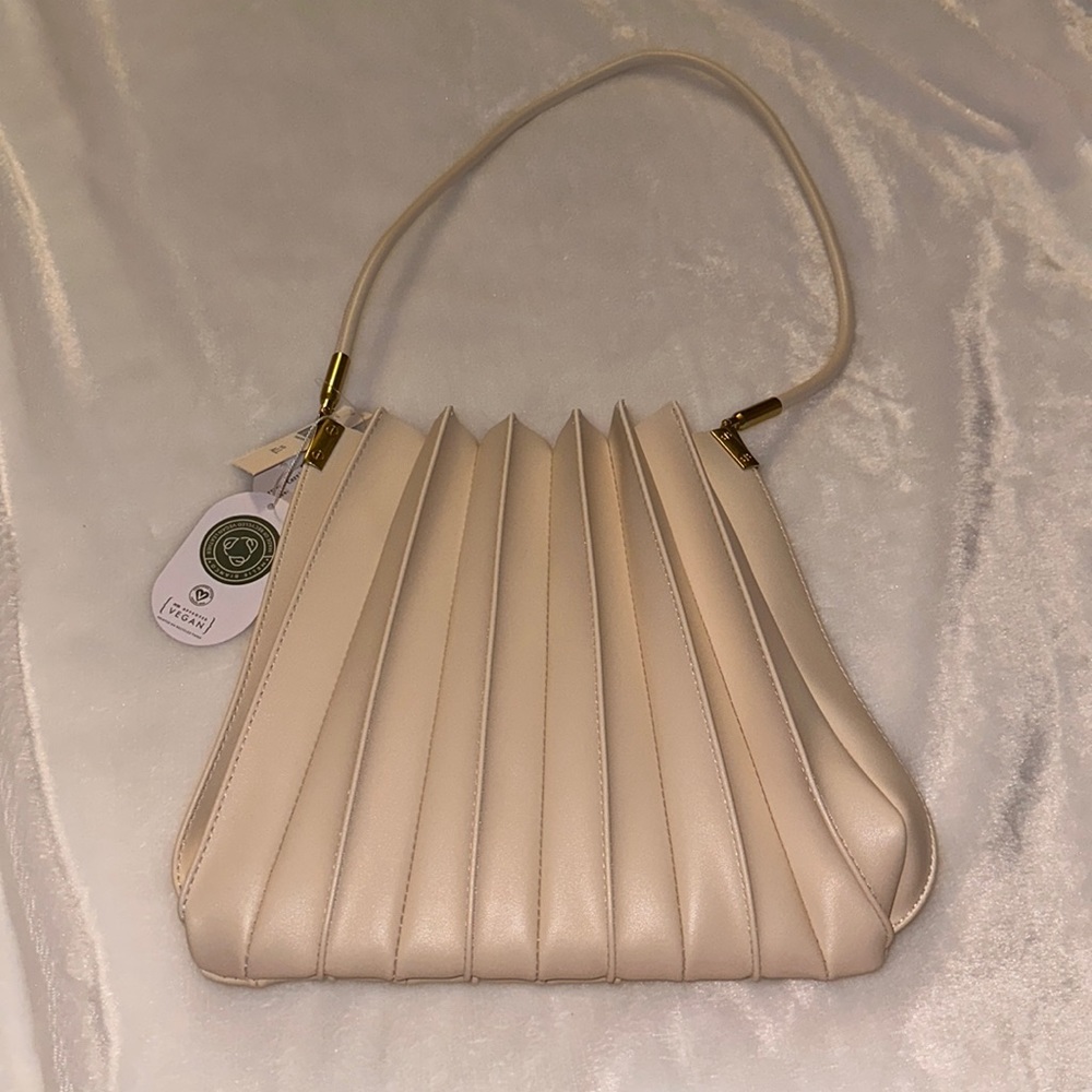 Melie Bianco Cream Shoulder Bag